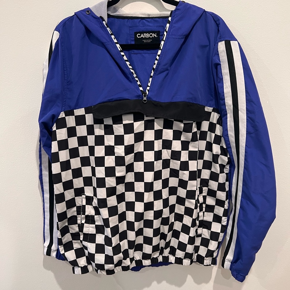 CARBON half zip windbreaker